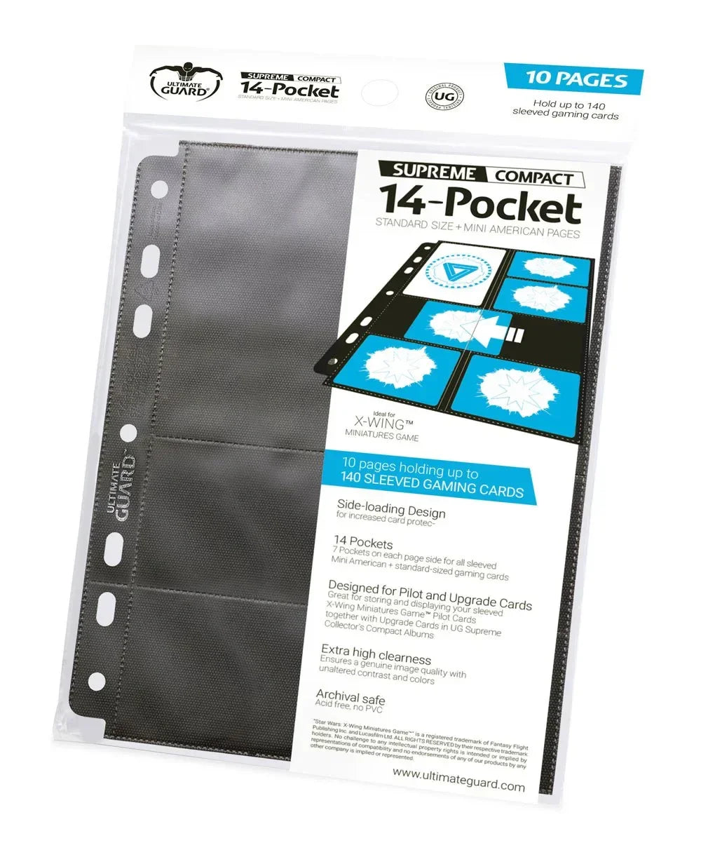 Ultimate Guard 14-Pocket Supreme Compact Pages - Black Ultimate Guard