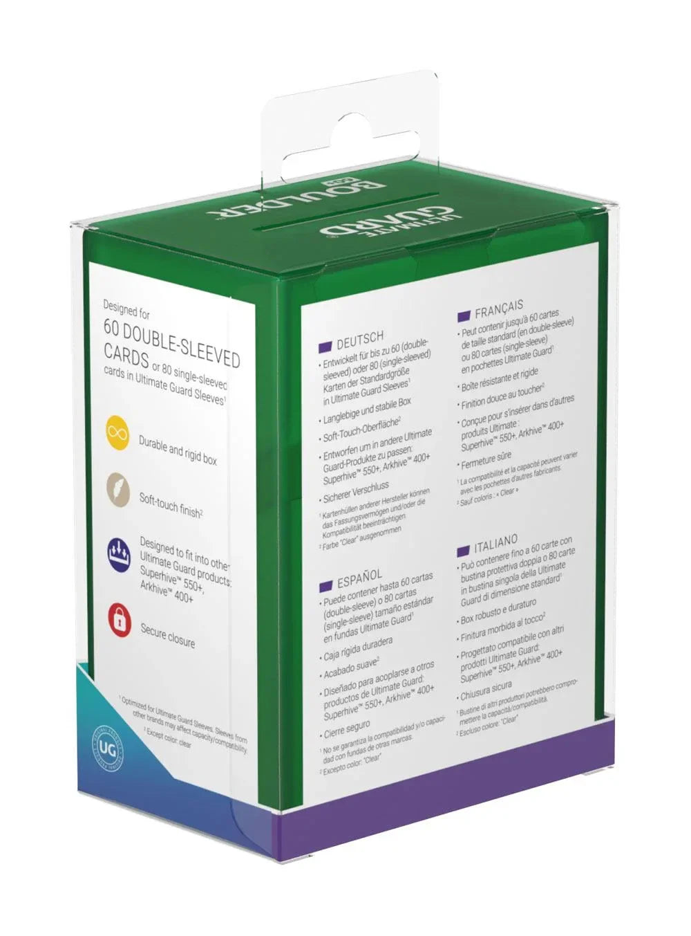 Ultimate Guard Boulder 60+ - Emerald Ultimate Guard