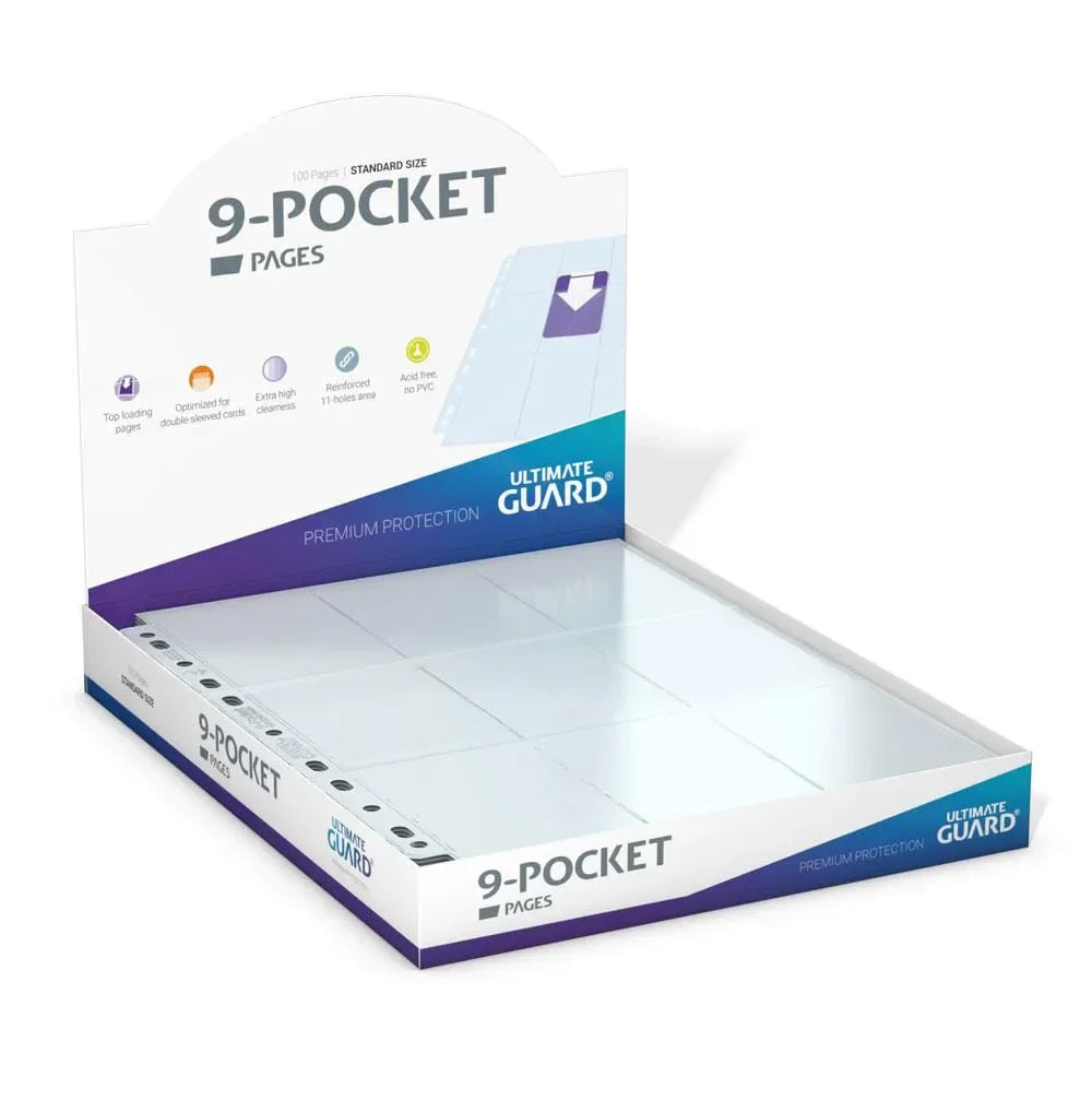 Ultimate Guard 9-Pocket Pages Top-Loading - Transparent (100 pcs)