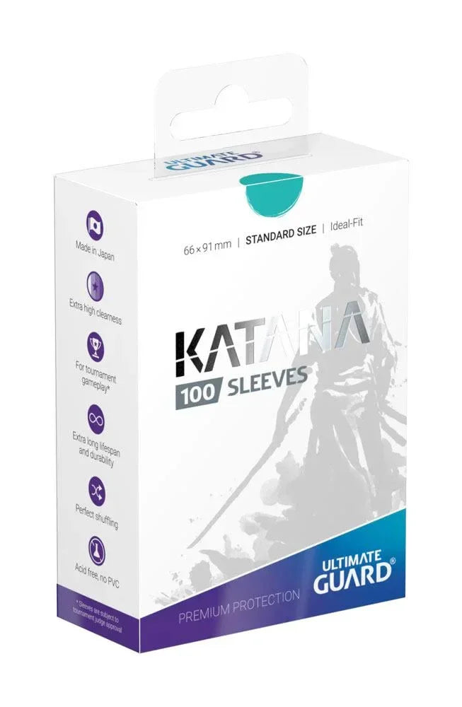 Ultimate Guard Katana Sleeves Standard Size (100) - Turquoise Ultimate Guard