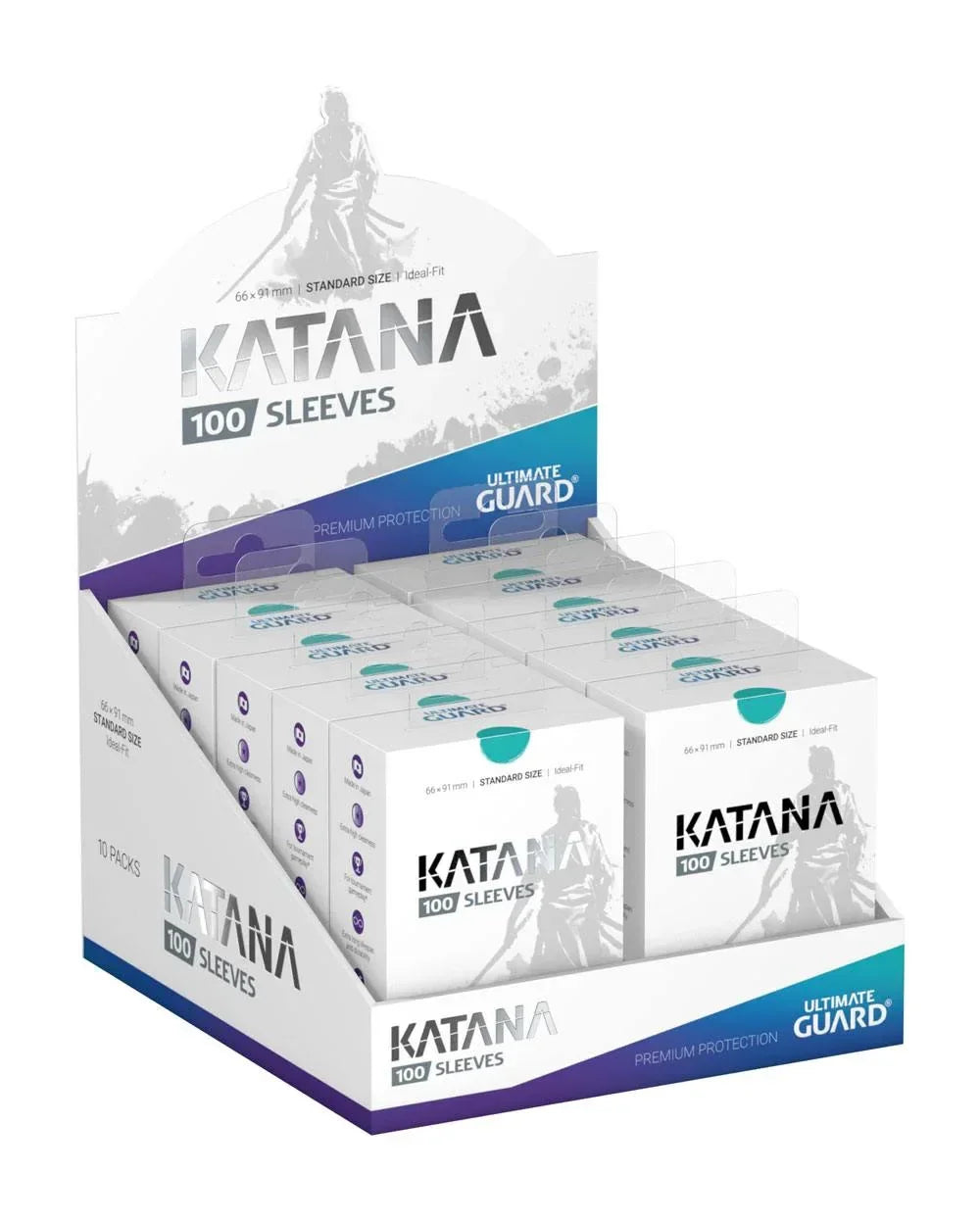 Ultimate Guard Katana Sleeves Standard Size (100) - Turquoise Ultimate Guard