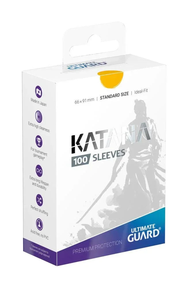 Ultimate Guard Katana Sleeves Standard Size (100) - Yellow Ultimate Guard