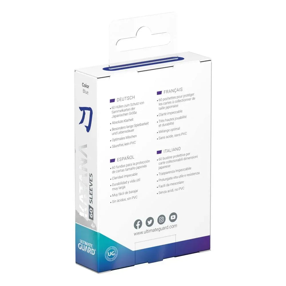 Ultimate Guard Katana Sleeves Japanese Size (60) - Blue Ultimate Guard