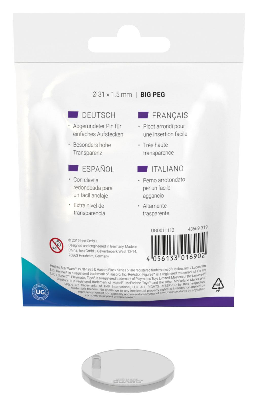 Ultimate Guard Figur Ställ (20) - Big Peg Vintage Ultimate Guard