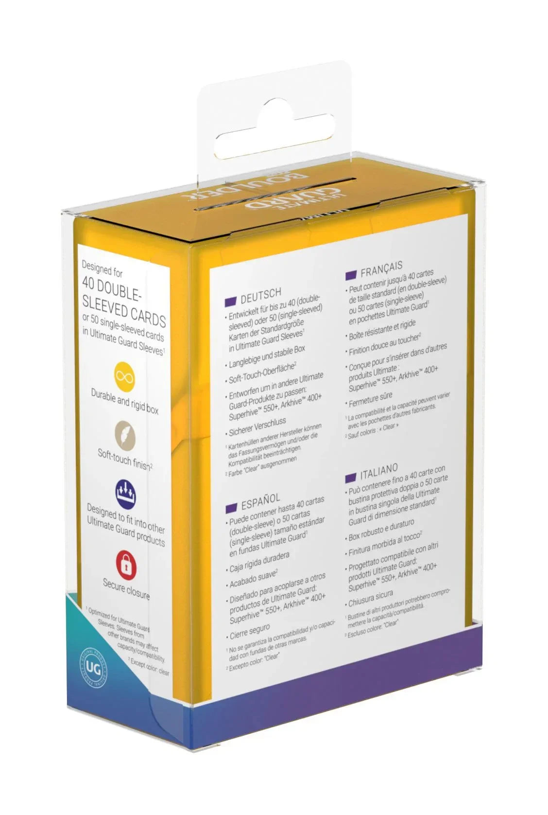 Ultimate Guard Boulder 40+ - Amber Ultimate Guard