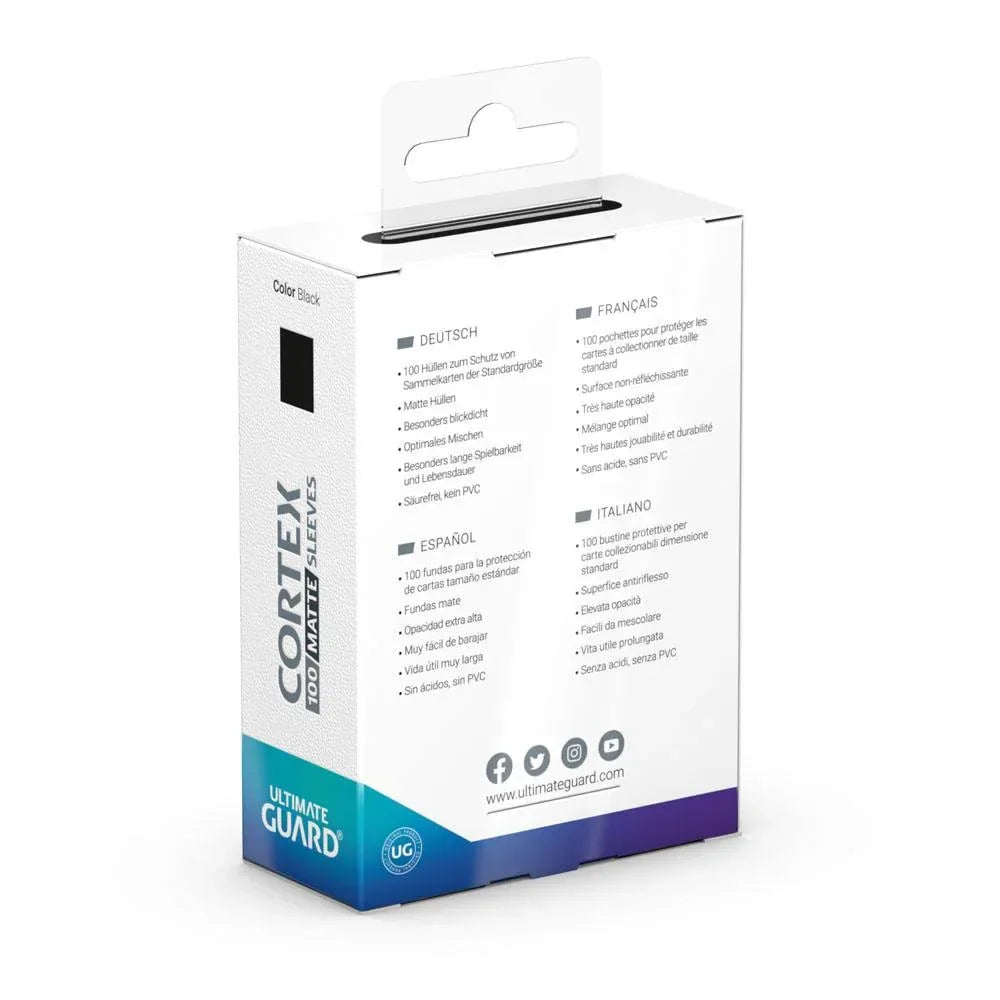 Ultimate Guard Cortex Sleeves Matte Standard (100) - Svart Ultimate Guard