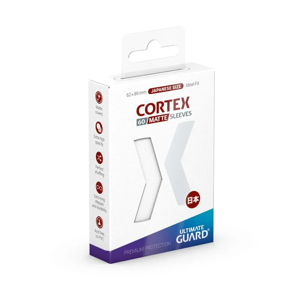 Ultimate Guard Cortex Sleeves Matte Japansk Storlek (60) - Vit Ultimate Guard