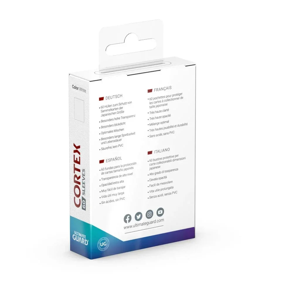 Ultimate Guard CORTEX Sleeves Japansk Storlek (60) - Vit Ultimate Guard