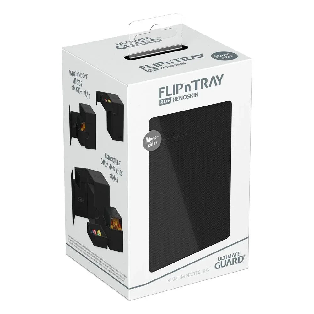 Ultimate Guard Flip'n'Tray 80+ Xenoskin - Svart Ultimate Guard