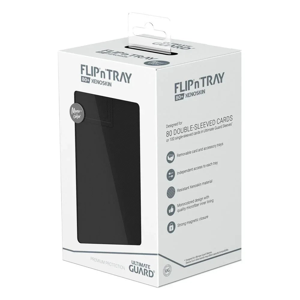 Ultimate Guard Flip'n'Tray 80+ Xenoskin - Svart Ultimate Guard