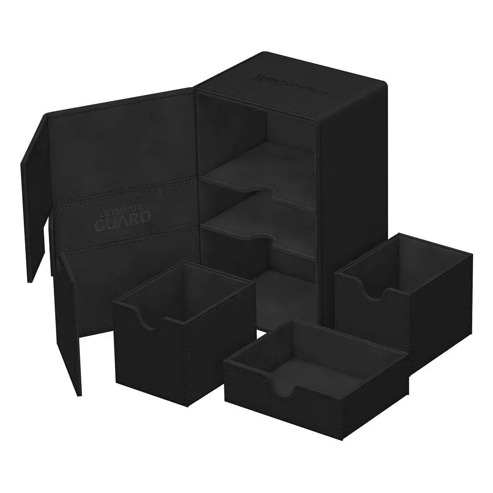 Ultimate Guard Twin Flip'n'Tray 160+ Xenoskin - Svart Ultimate Guard