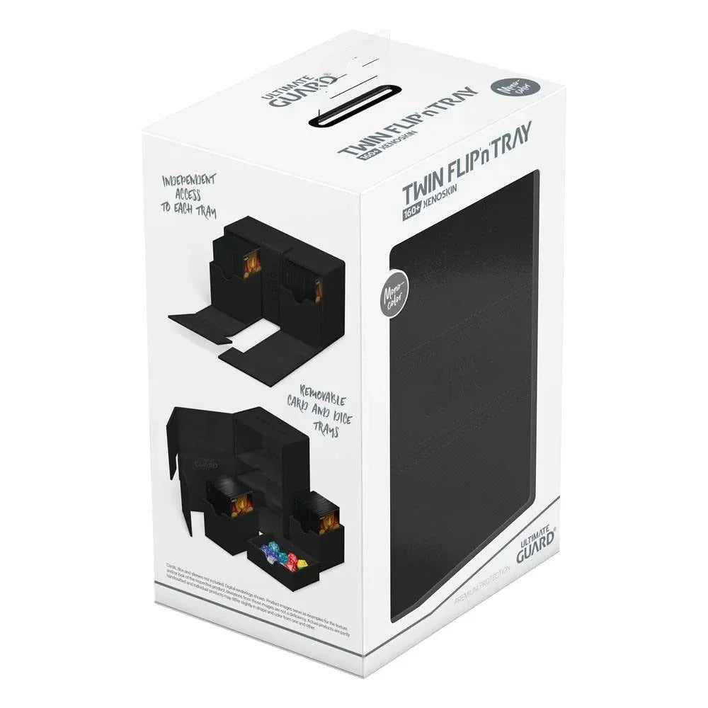 Ultimate Guard Twin Flip'n'Tray 160+ Xenoskin - Svart Ultimate Guard