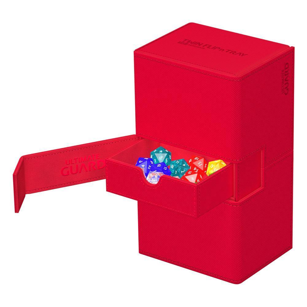 Ultimate Guard Twin Flip'n'Tray 200+ Xenoskin - Röd Ultimate Guard