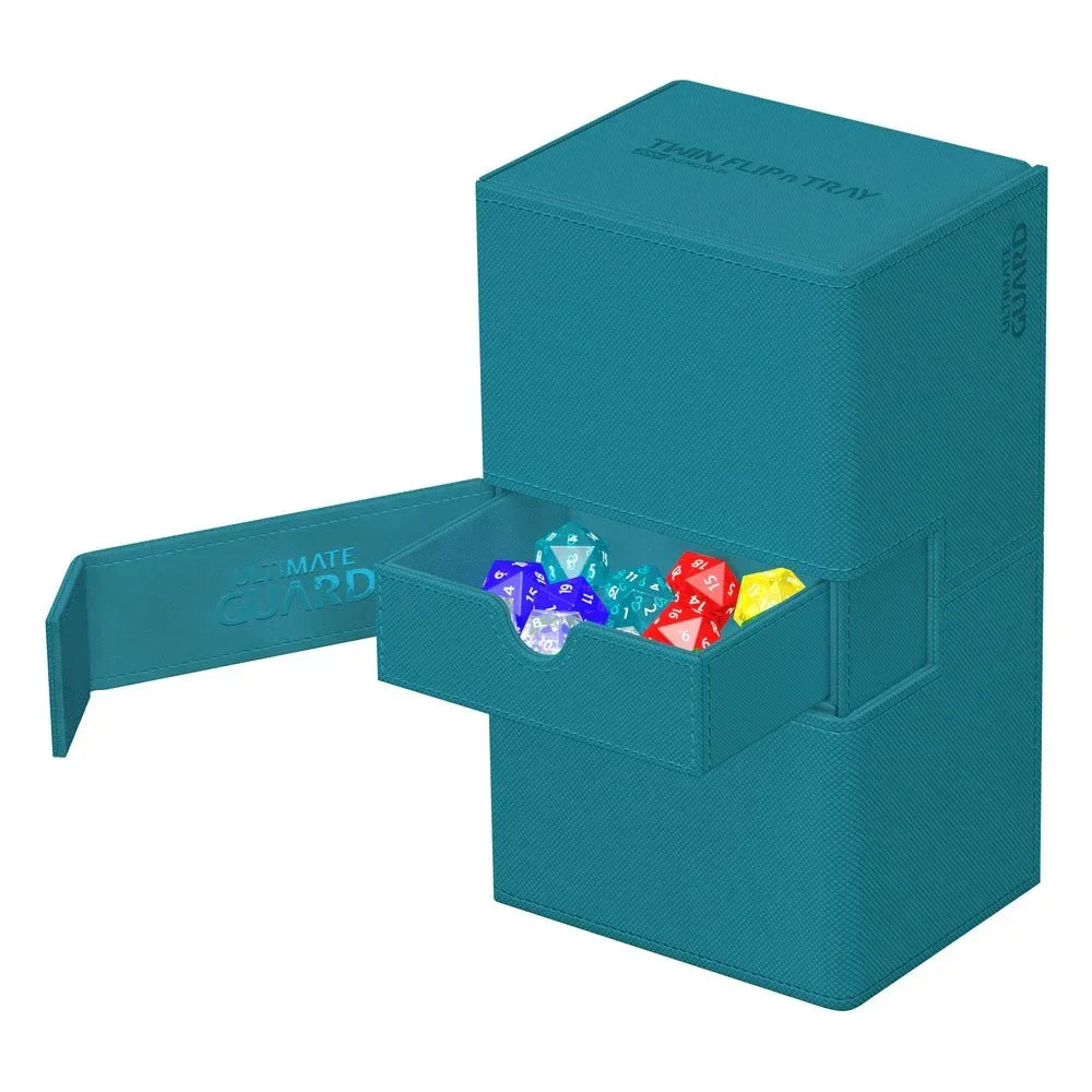 Ultimate Guard Twin Flip'n'Tray 200+ Xenoskin - Petrol Ultimate Guard