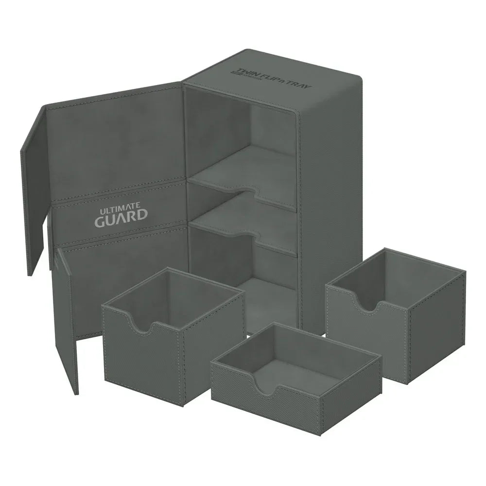 Ultimate Guard Twin Flip'n'Tray 200+ - Grey Ultimate Guard