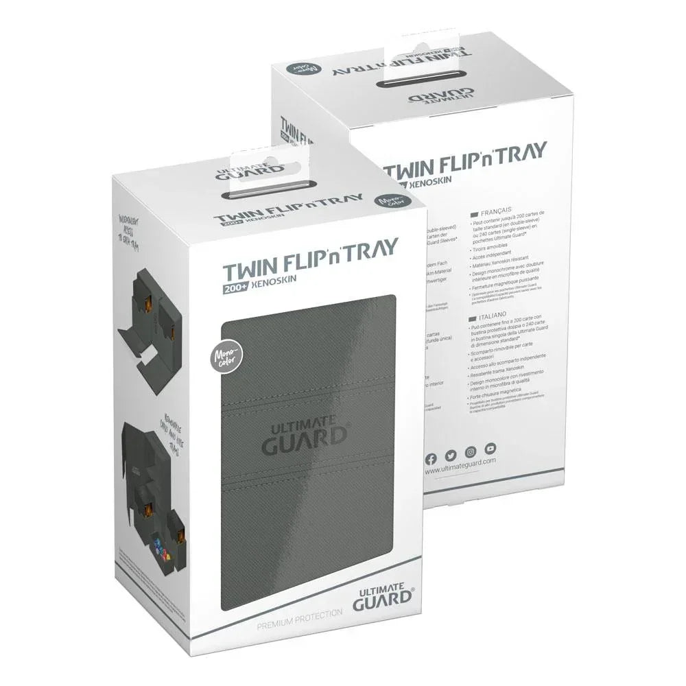 Ultimate Guard Twin Flip'n'Tray 200+ - Grey Ultimate Guard