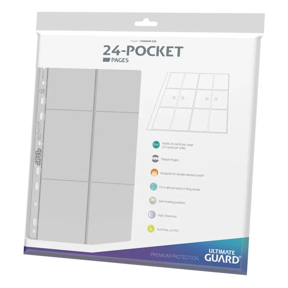 Ultimate Guard 24-Pocket QuadRow Sidor - Transparent (10-pack) Ultimate Guard
