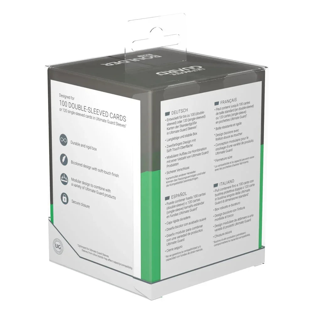 Ultimate Guard Boulder 100+ Synergy - Svart/Grön Ultimate Guard