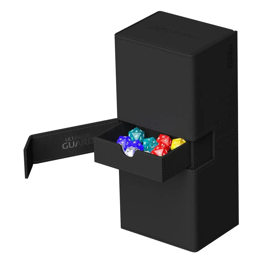 Ultimate Guard Twin Flip'n'Tray 266+ Xenoskin - Svart Ultimate Guard