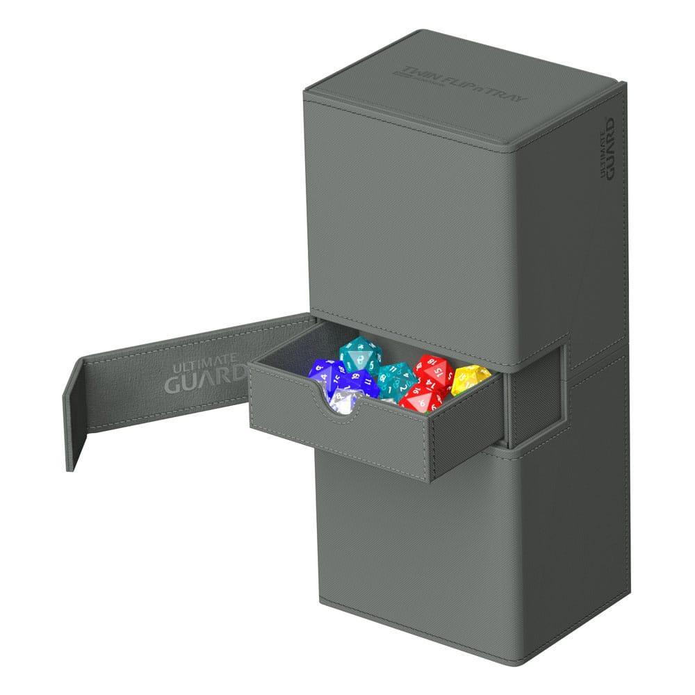 Ultimate Guard Twin Flip'n'Tray 266+ Xenoskin - Grå Ultimate Guard