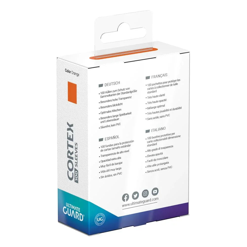 Ultimate Guard Cortex Sleeves Standard Size 100 - Orange Ultimate Guard