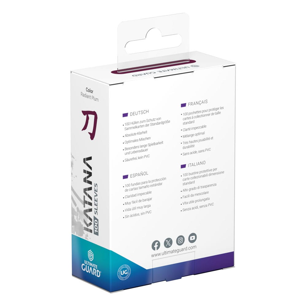 Ultimate Guard Katana Sleeves Standard Size (100) - Radiant Plum Ultimate Guard