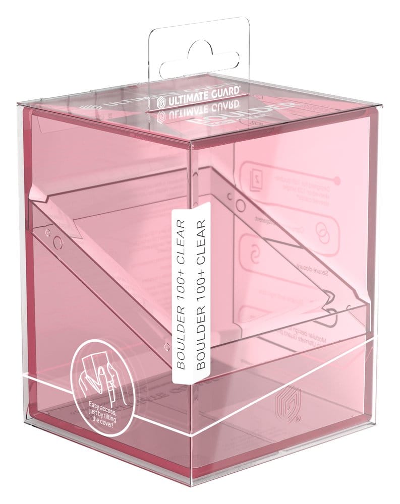 Ultimate Guard Boulder 100+ Clear - Rose Quartz