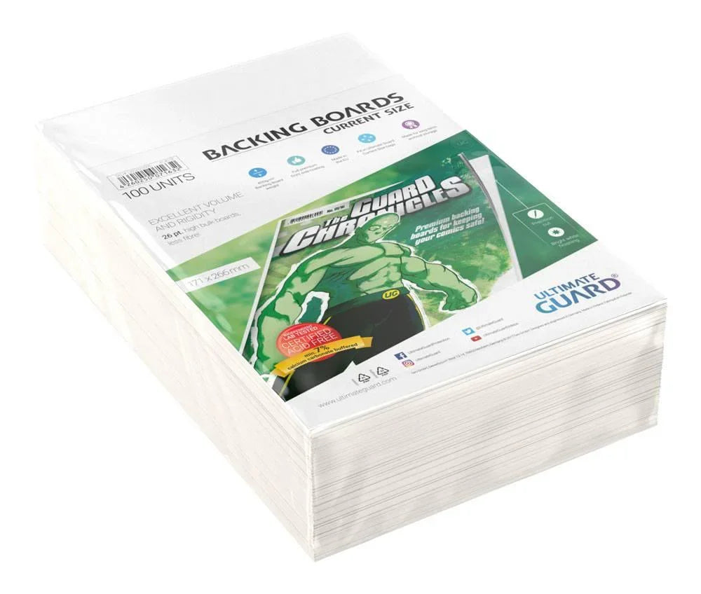 Ultimate Guard Comic Backing Boards (100 st) - Aktuell storlek