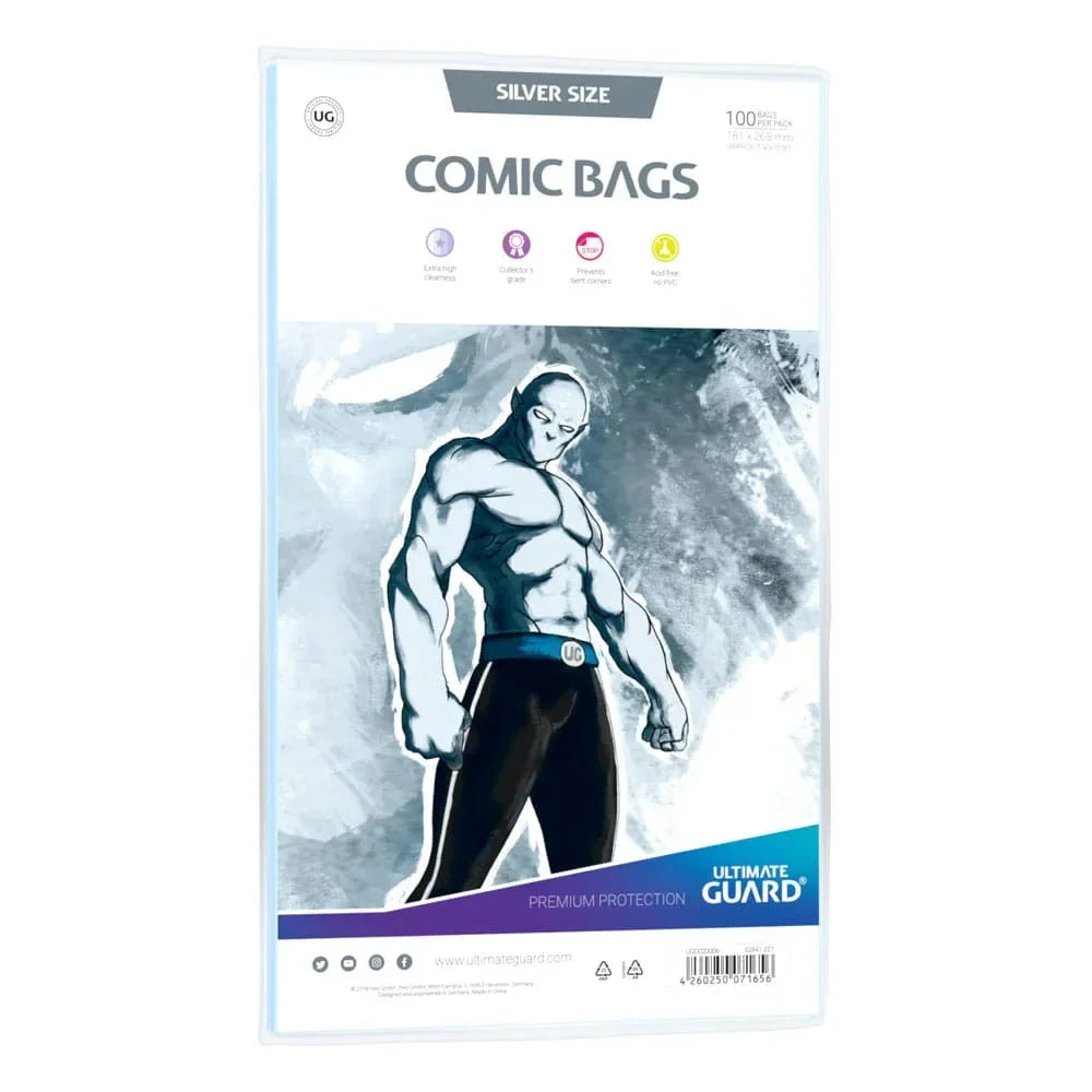 Ultimate Guard Comic Bags Standard (100) - Silver Size Ultimate Guard