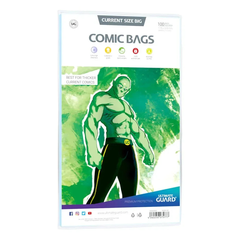 Ultimate Guard Comic Bags Standard (100) - Skydd för Ditt Samlarvärde Ultimate Guard