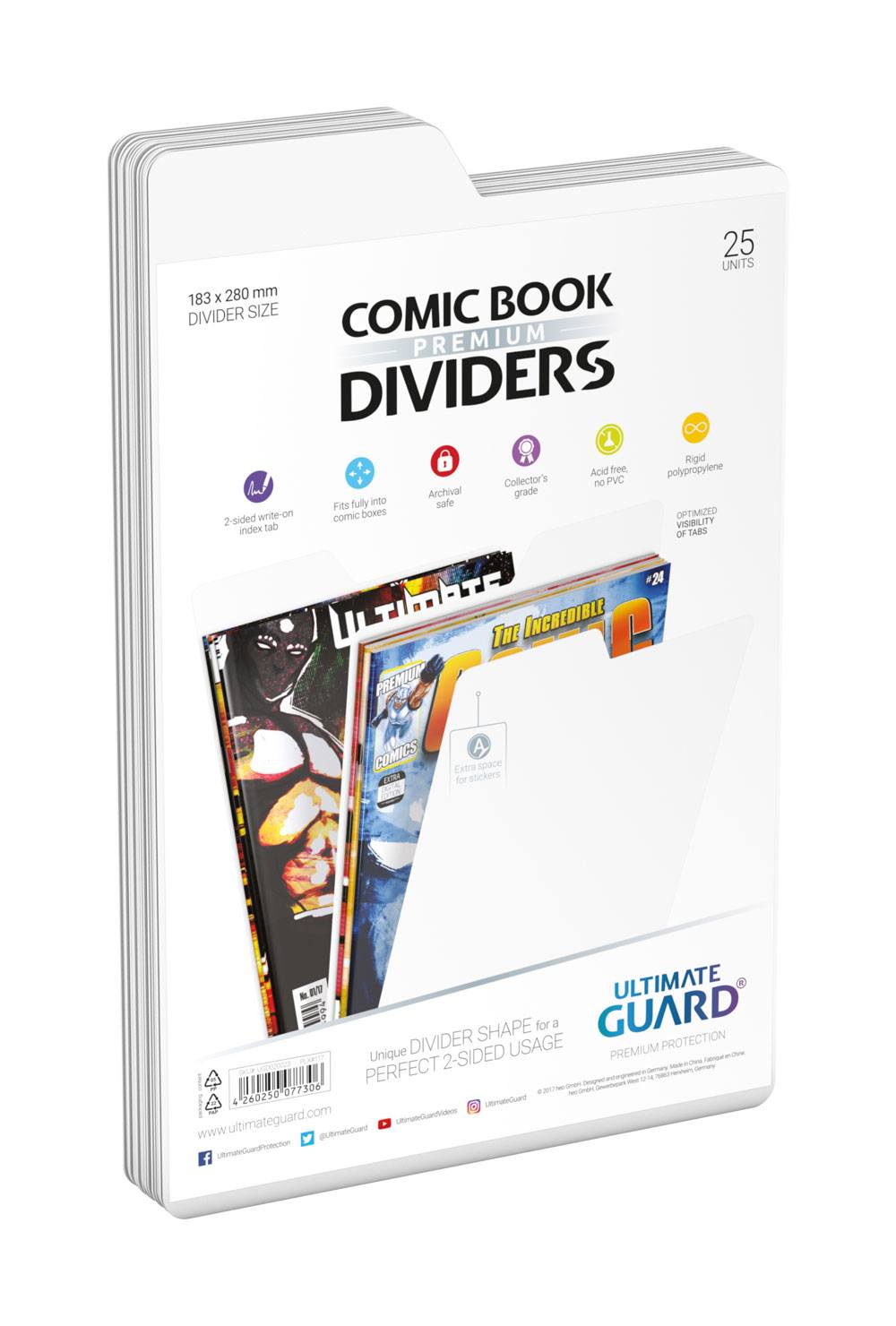 Ultimate Guard Comic Book Dividers (25) - Vit Ultimate Guard