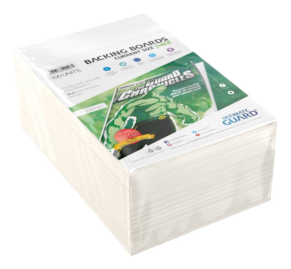 Ultimate Guard Comic Backing Boards (100) - Current Size Thick Ultimate Guard