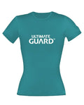 Ultimate Guard Dam T-Shirt Wordmark Petrol Blue Storlek S Ultimate Guard