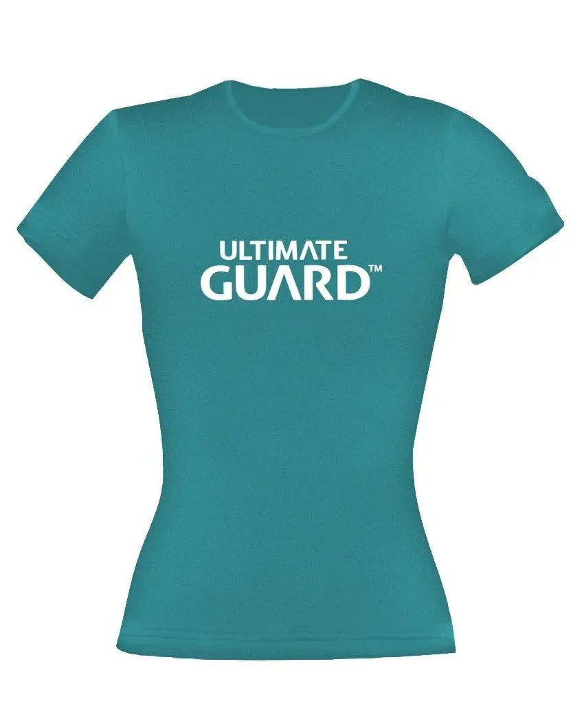 Ultimate Guard Dam T-Shirt Wordmark Petrol Blue Storlek S Ultimate Guard