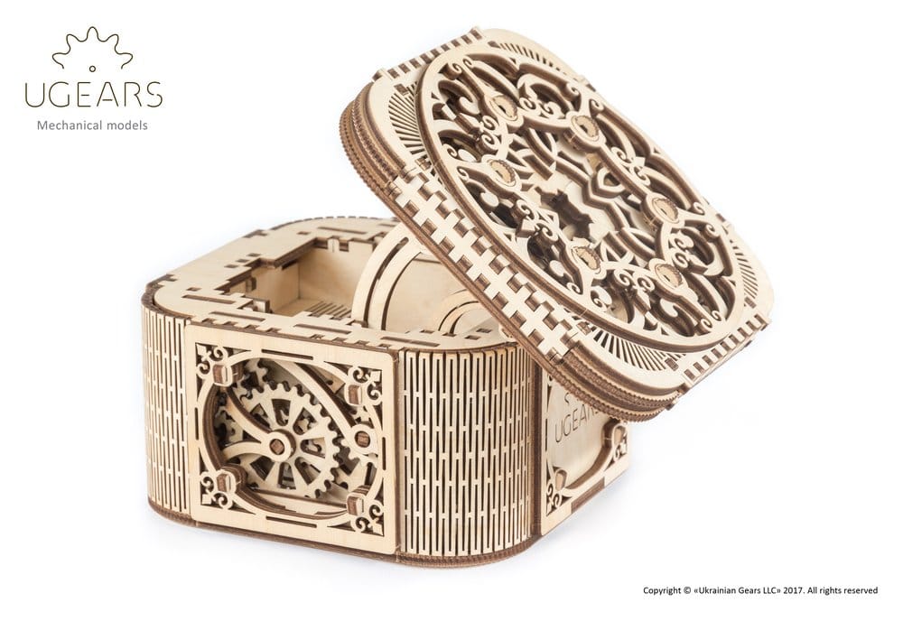 Ugears 3D Wooden Puzzle Treasure Box