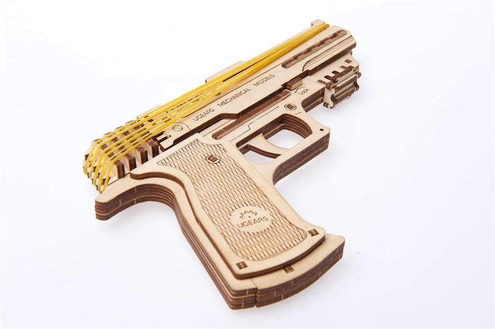 Ugears 3D Wooden Puzzle Wolf-01 Handgun