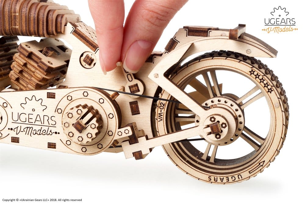 Ugears 3D Wooden Puzzle Bike VM-02
