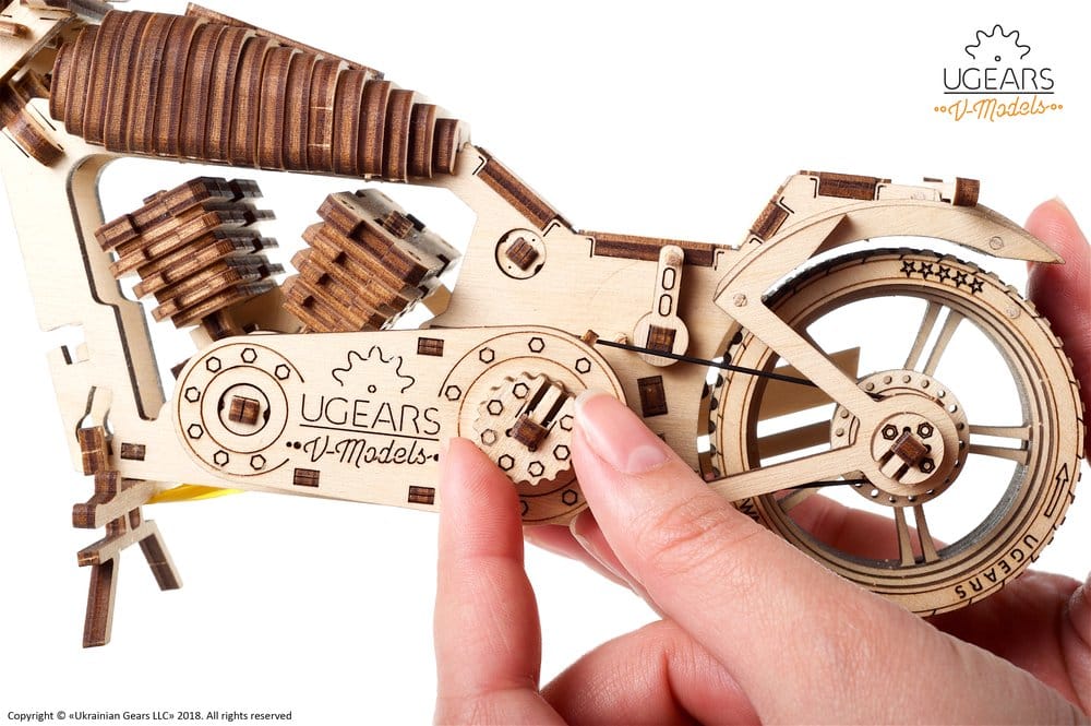 Ugears 3D Wooden Puzzle Bike VM-02