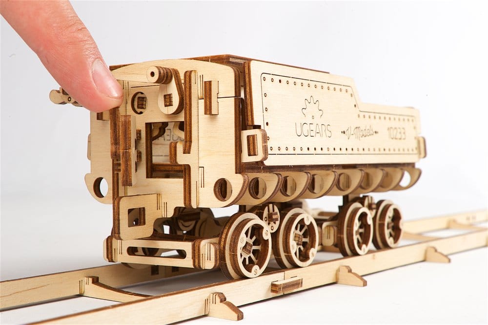Ugears 3D Wooden Puzzle V-Express Steam Train with Tender