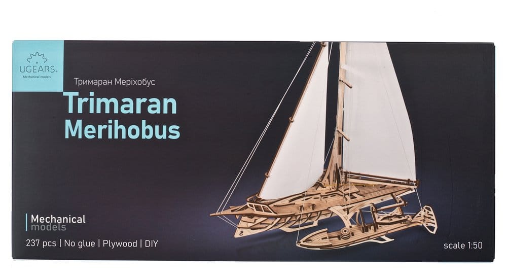 Ugears 3D Wooden Puzzle Trimaran Merihobus