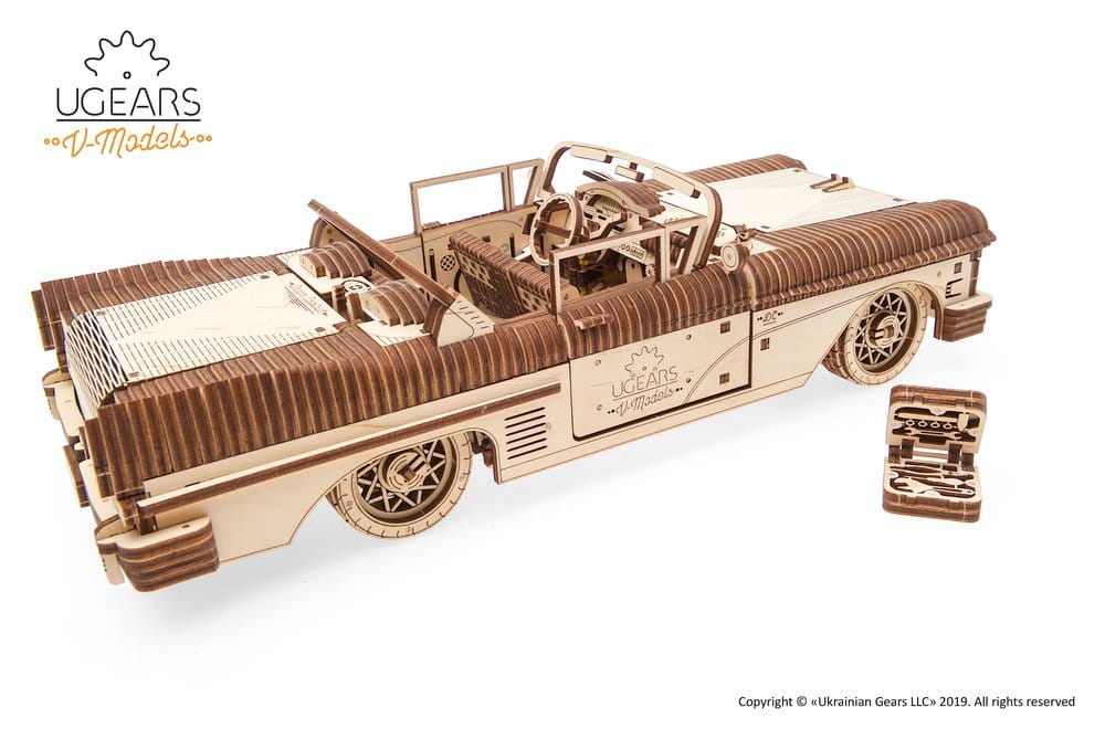 Ugears 3D Wooden Puzzle Dream Cabriolet VM-05