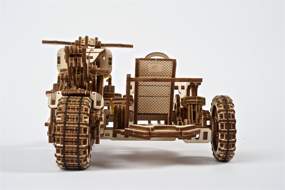 Ugears 3D Wooden Puzzle Scrambler UGR-10 with sidecar