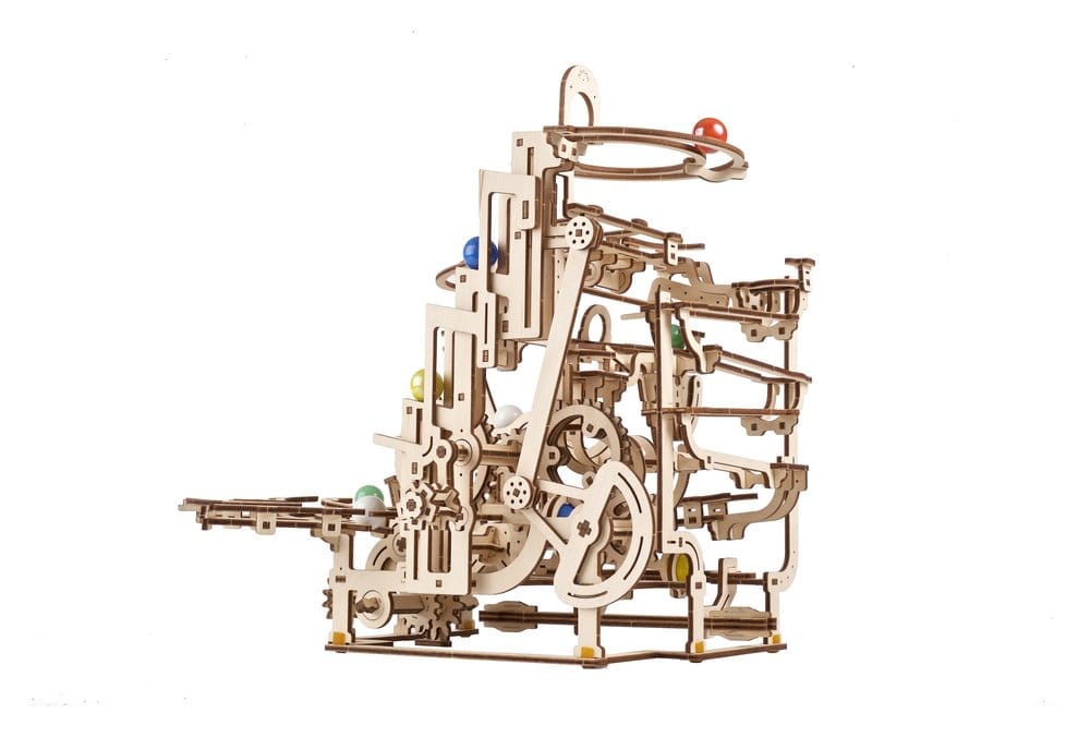 Ugears 3D Wooden Puzzle Marble Run Tiered Hoist