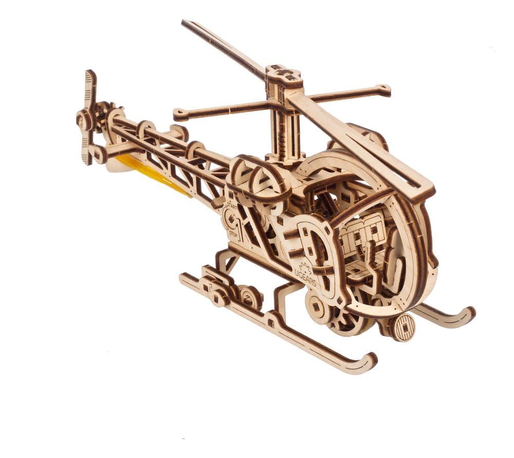 Ugears 3D Wooden Puzzle Mini Helicopter