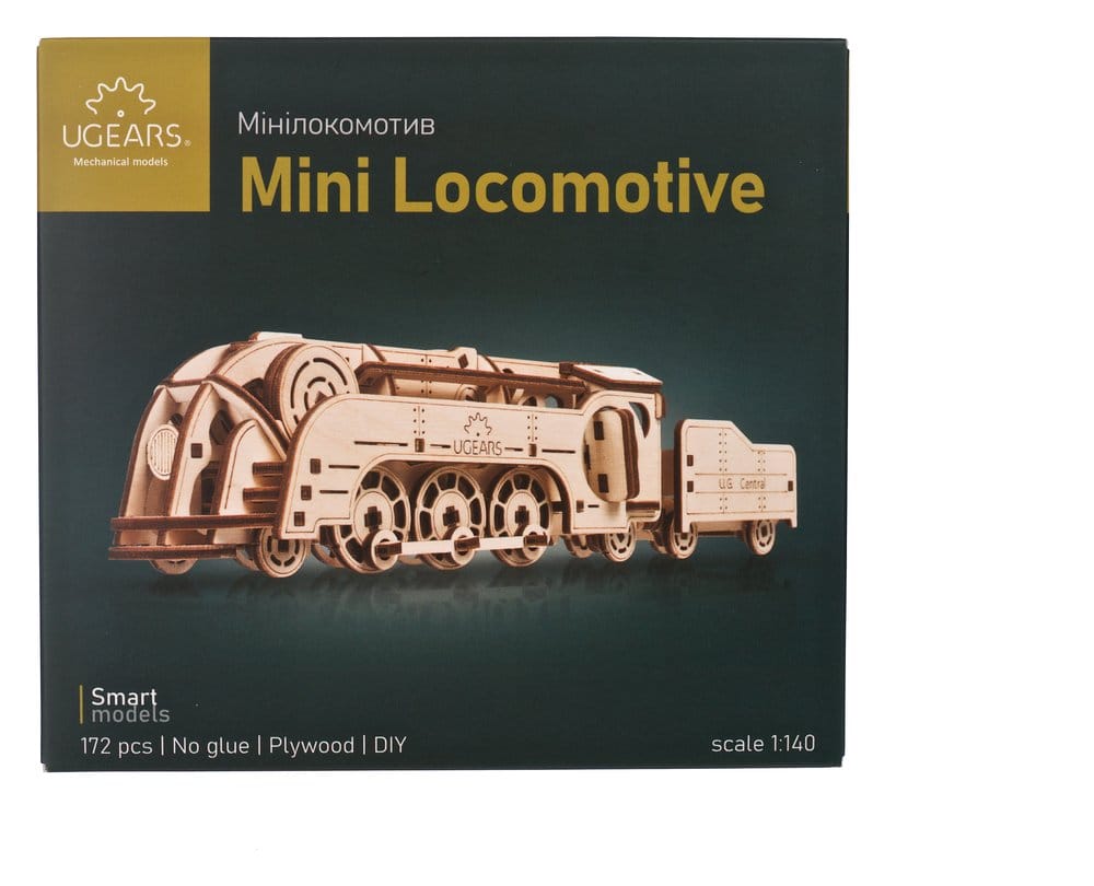 Ugears 3D Wooden Puzzle Mini Locomotive