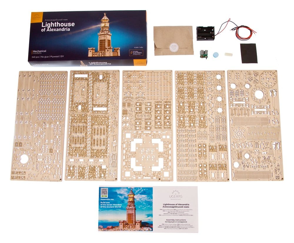 Ugears 3D Wooden Puzzle Lighthouse of Alexandria