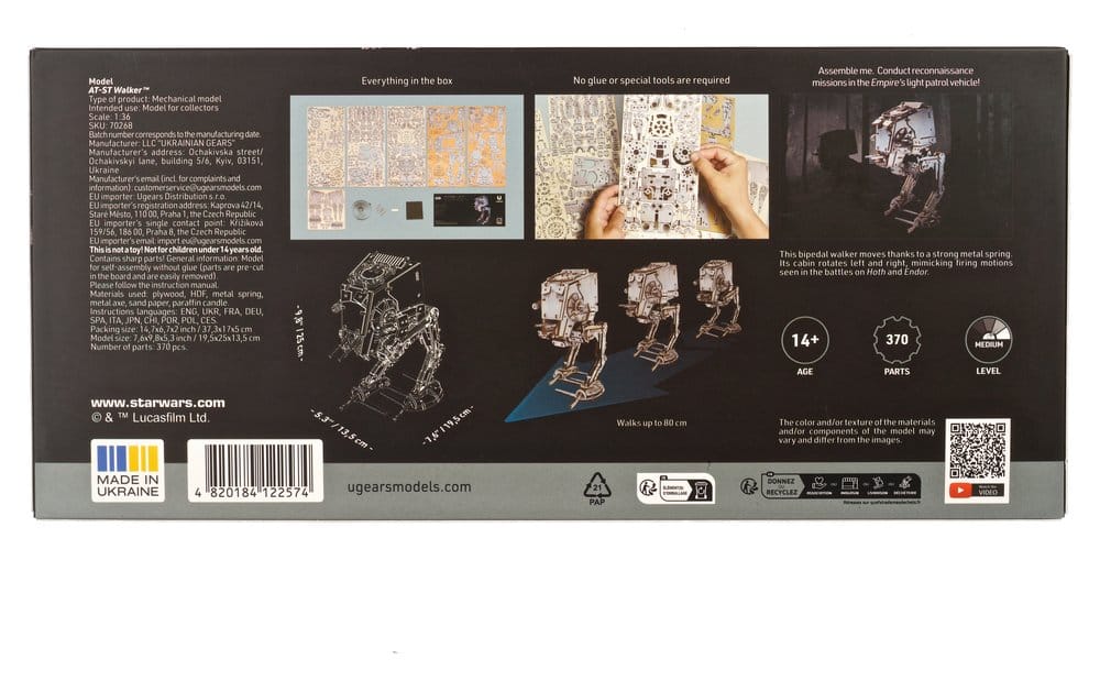 Star Wars 3D Wooden Puzzle AT-ST Walker