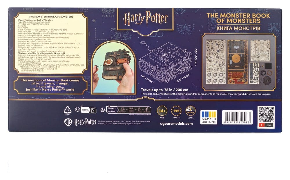 Harry Potter 3D Wooden Puzzle The Monster Book of Monsters