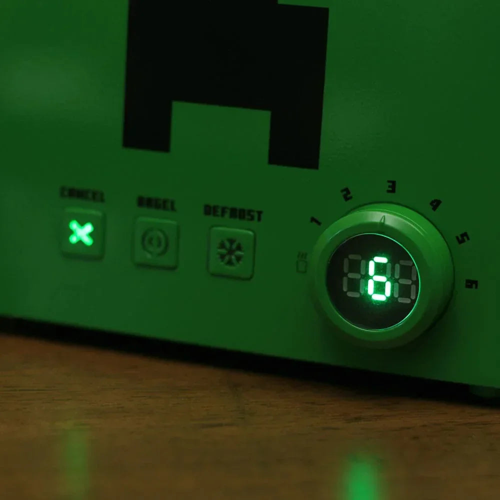 Minecraft Toaster Grön Creeper Kub Ukonic