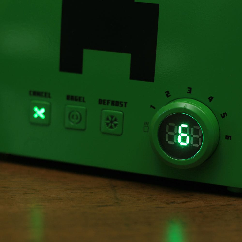 Minecraft Toaster Grön Creeper Kub Ukonic